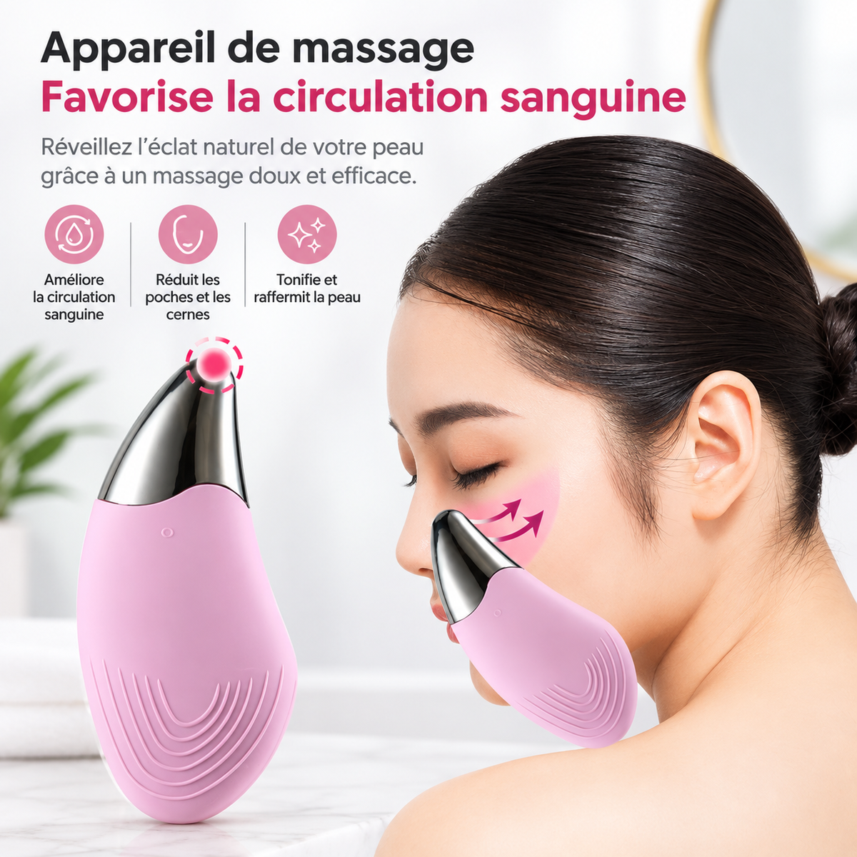 Brosse Nettoyante Ultrasonique SERAVA — Soin & Éclat du Visage